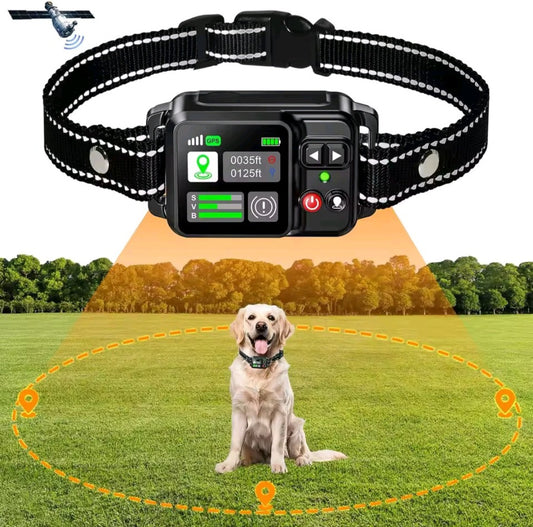 Collier Anti-Aboiement GPS Intelligent - Dressage Chien Sans Choc