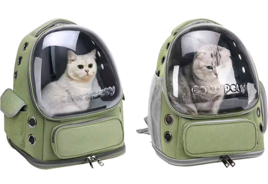 Sac à Dos Spatial Transparent pour Chat - Transport Confort Premium